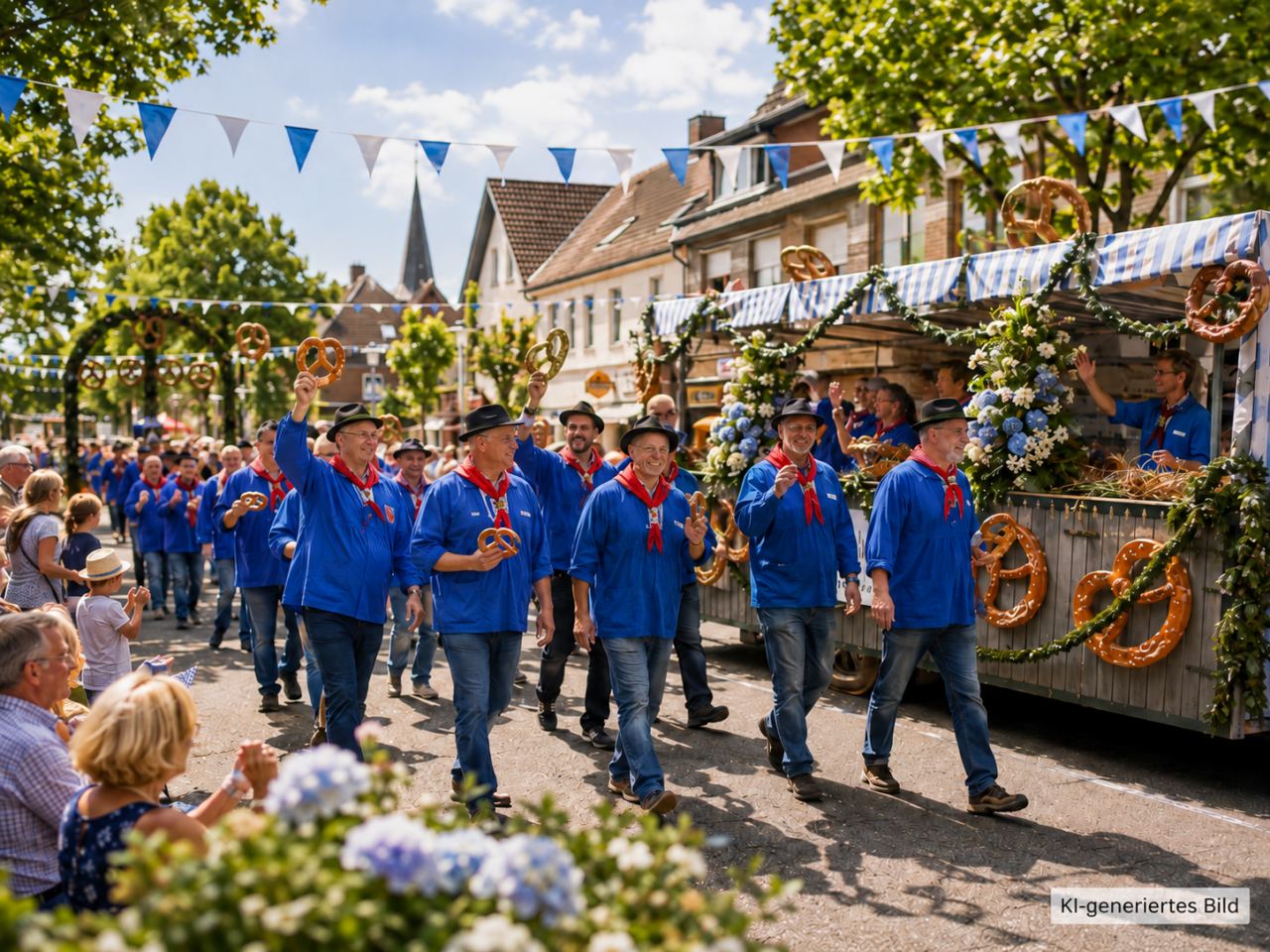 KI-Bild Brezelfest Kirchhellen: