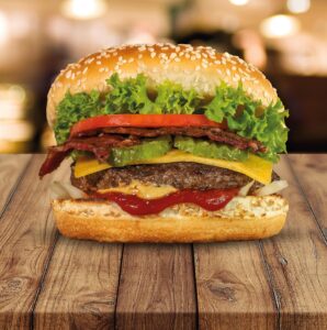Stockbild Cheeseburger: