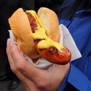 Stockfoto Bratwurst: