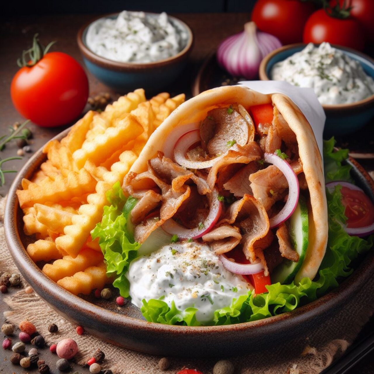 Stockfoto Griechisches Essen: