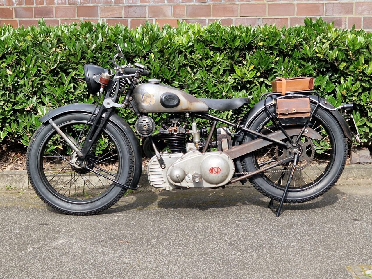 Stockfoto historisches Motorrad: