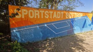 Wandbemalung Jahnstadion, Bottrop: